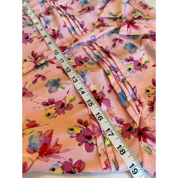 Nanette Lepore Size 6 Button down Floral Dress Western Prairie Rodeo Cottage - Picture 15 of 16